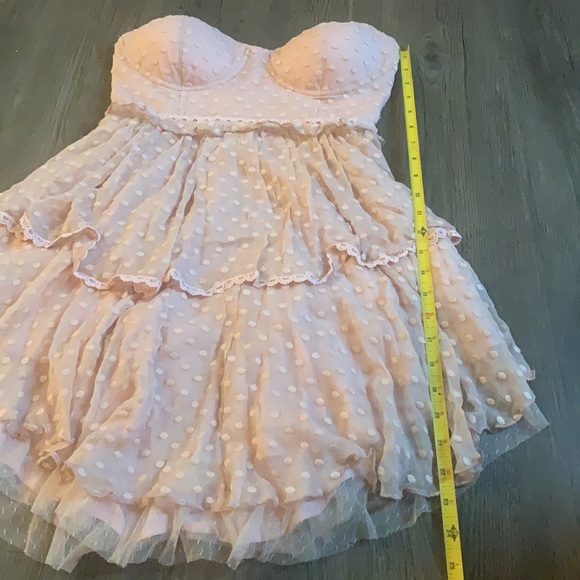 NWT Spell Mira Bustier RaRa Dress Rose - Picture 12 of 16